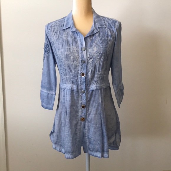 Elly Light Blue Shirt - Picture 1 of 6